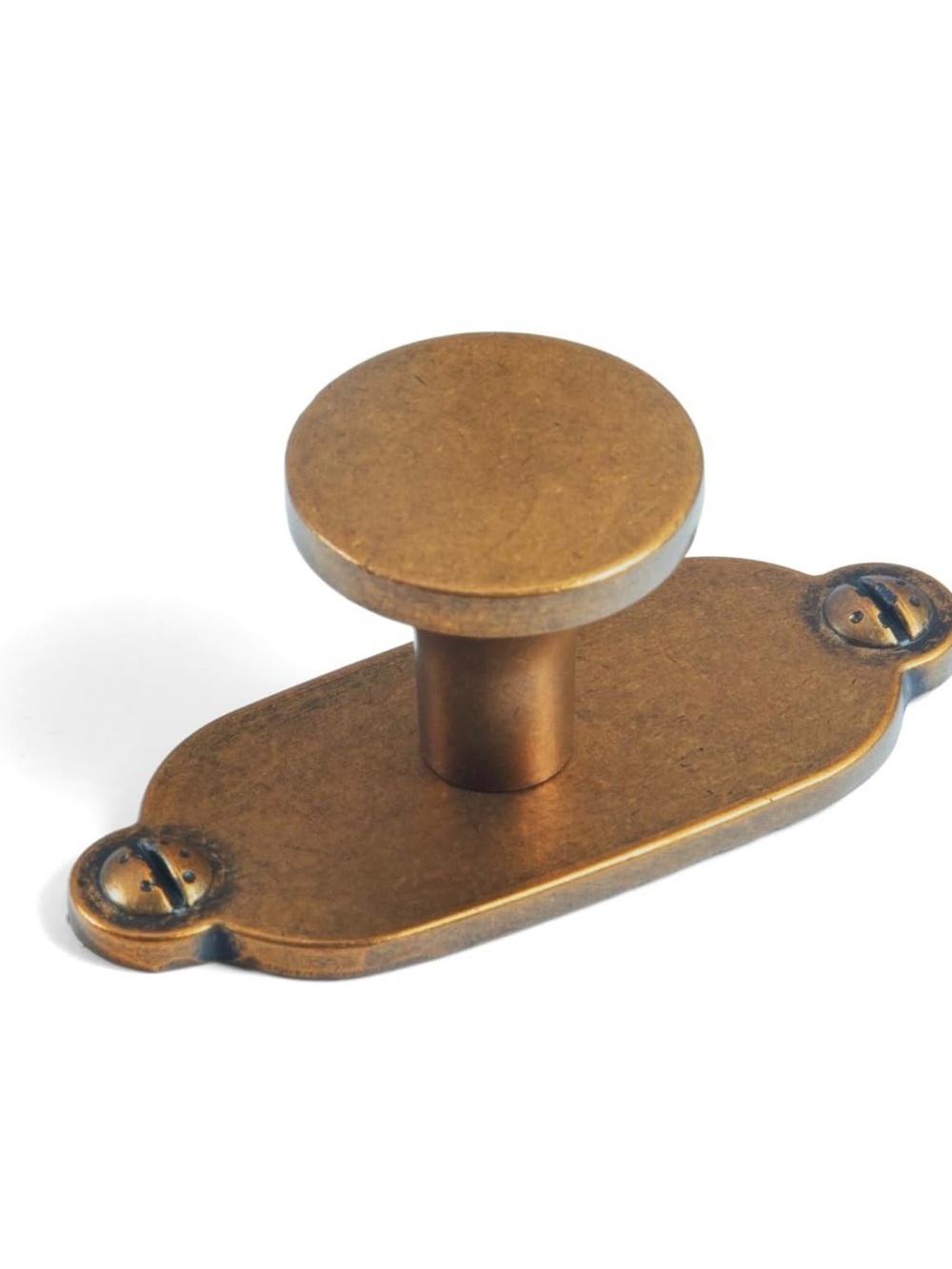 GOO-KI | Set of 12 Antique Brass Cabinet Knobs w/ Backplates New Hardware NWT